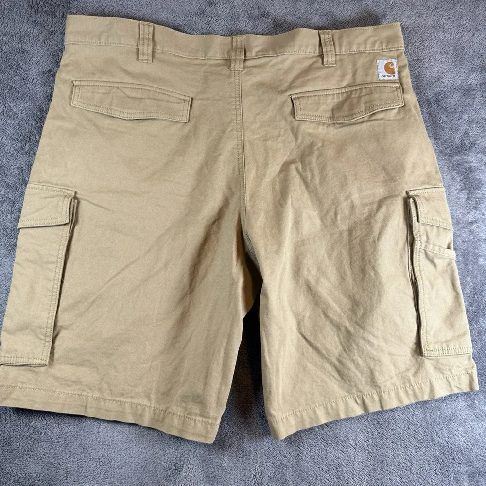 Carhartt Cargo Shorts Mens 42 Relaxed Fit Khaki